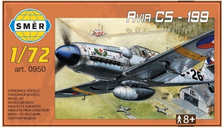 modelvliegtuig AVIA CS-199 plastic 1:?? 13,7 × 12,6 cm