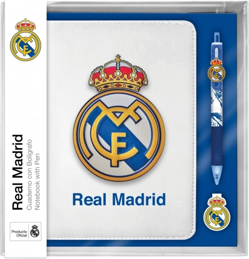 Set notitieboek met 10-kleuren pen REAL MADRID