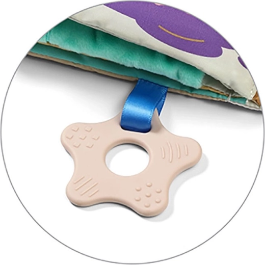 Bijtring met massage-uitstulpingen