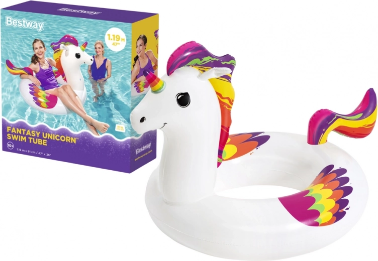 Bestway opblaasbare eenhoorn-zwemband 119 cm