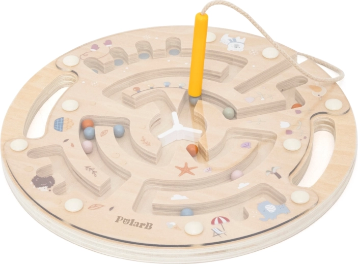 Magnetische geleiding van balletjes