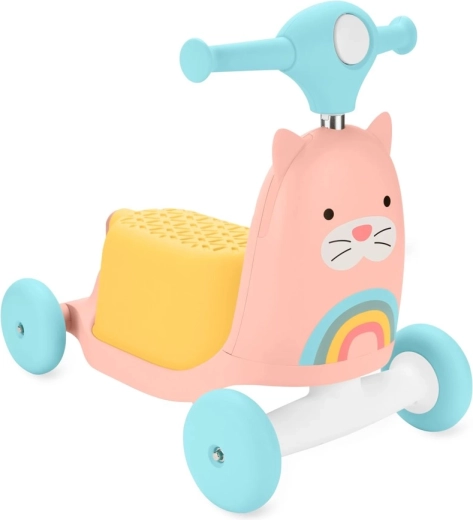 Skip Hop Zoo 3-in-1 loopwagen, ride-on en step (katje)