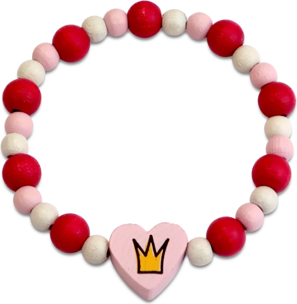 Detoa kinderarmband prinses van houten kralen