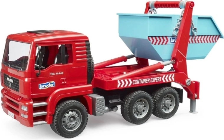 Kantelbare cabine met zicht op de motor