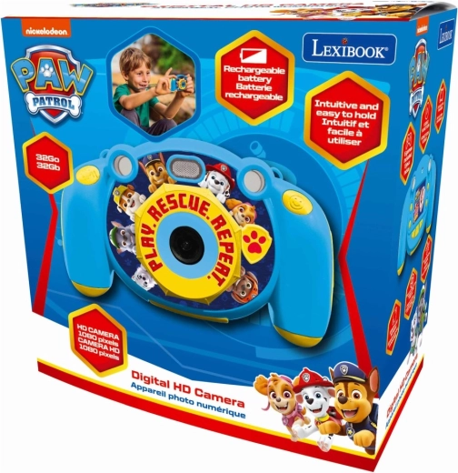 Lexibook kinder HD-camera en fototoestel Paw Patrol met SD-kaart 32 GB