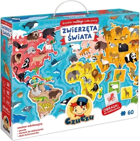 CzuCzu puzzel voor de kleine ontdekkingsreiziger: dieren van de wereld