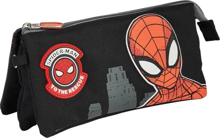 Etui met rits met Spiderman-motief
