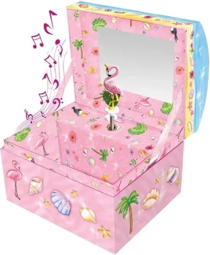 Dansende flamingo en spiegeltje