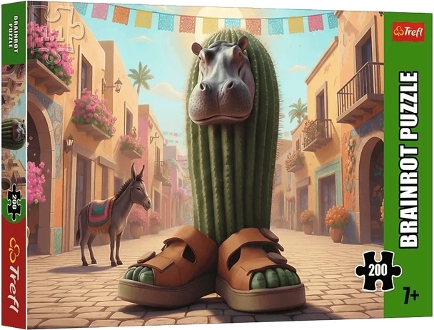 BrainRots puzzel Il Cacto Hipopotamo 200 stukjes