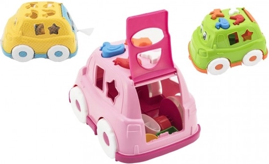 Kleurrijke plastic auto biedspel voor kinderen