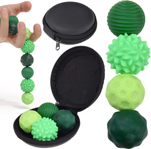 Magnetische antistress sensorische fidgetballen met etui