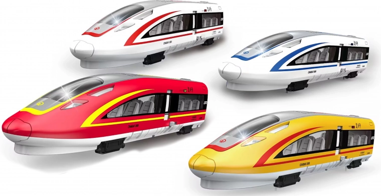 Hogesnelheidstrein met vliegwieleffecten