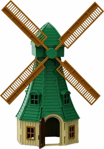 Grote windmolen voor een authentieke boerderij