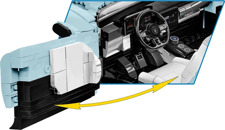 Functionele elementen: openslaande deuren en gedetailleerde cockpit