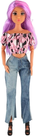 Trendy denim outfit