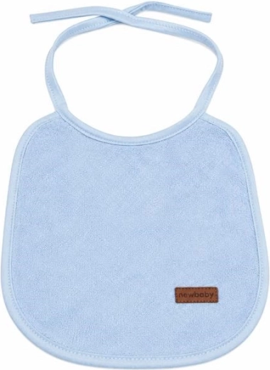 Badstof kinder-slab New Baby met PVC-voering blauw