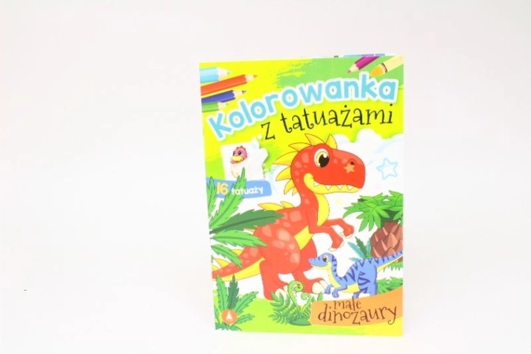 DINOtattoo kleurplaten en afwasbare tatoeages kleine dinosaurussen