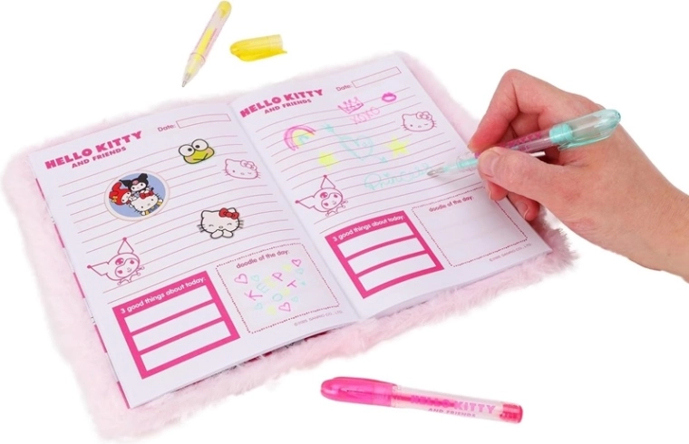 Vrolijke pagina’s met Hello Kitty and Friends-motieven