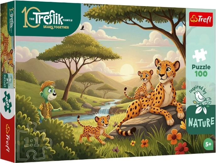 Puzzle Inspired By Nature – cheeta’s, 100 stukjes