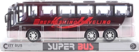 Bus zwart met vliegwielaandrijving