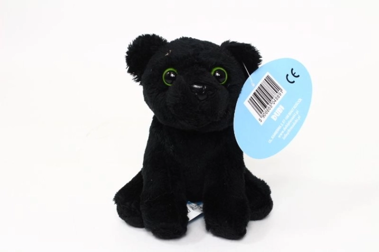 Ziki zwarte panter pluche zittend 14 cm