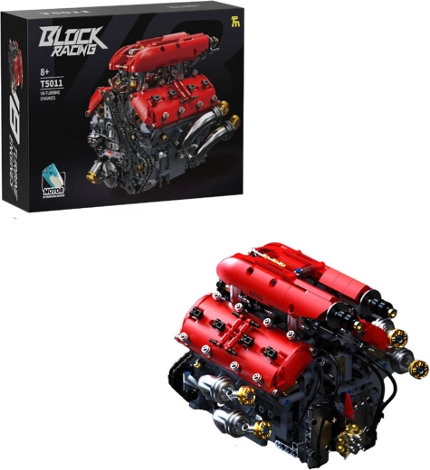 Bouwset turbinemotor V8 1370 onderdelen
