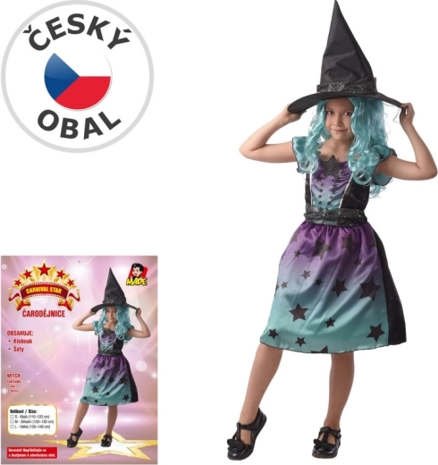 Kinderkostuum voor carnaval: heks 110–120 cm
