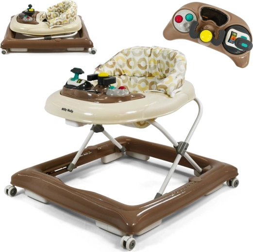Milly Mally kinderloopstoel patrol mocca