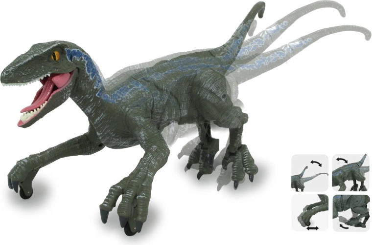 Realistische beweging van de velociraptor