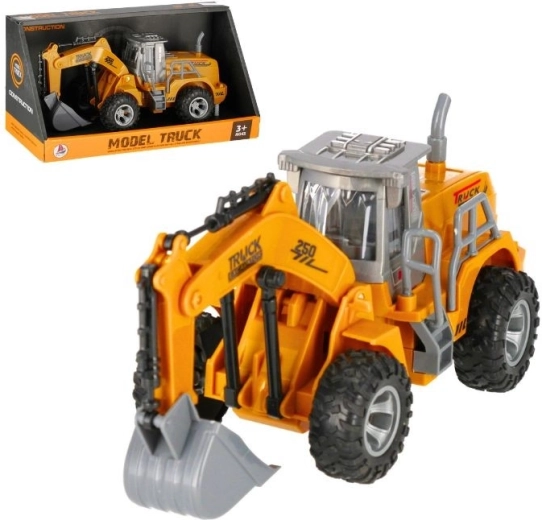Kinderbouwgraafmachine met terugtrekmechanisme