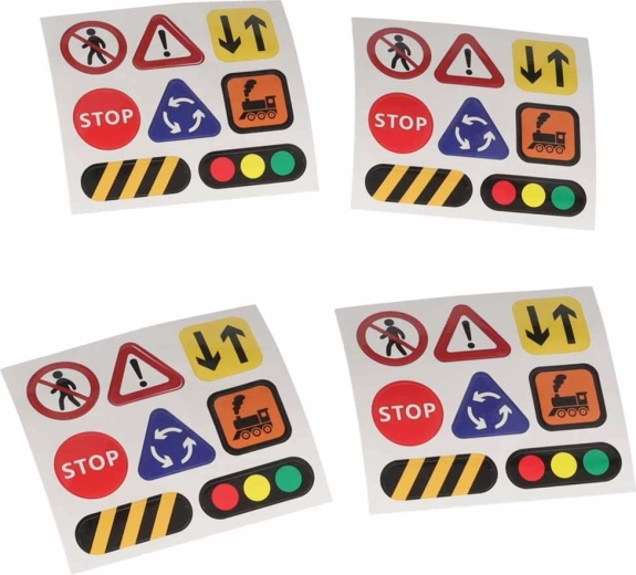 Verkeersborden en stickers voor realistisch spel