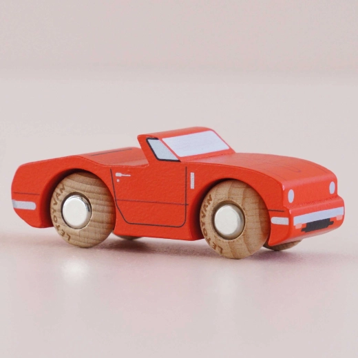Le Toy Van houten autootje Marc in race-rood