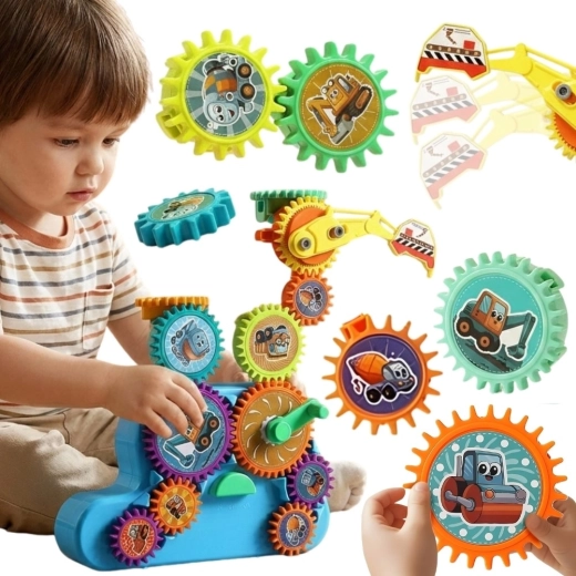 Interactieve bouwset WOOPIE Tandwielen 18 stuks