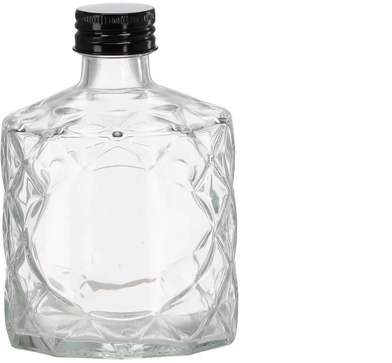 Diamantfles 250 ml met metalen sluiting 28 mm