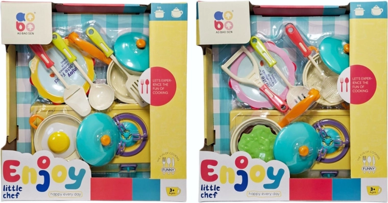 Kinderkeukenset met servies en accessoires