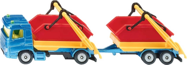 Siku-vrachtwagen met container en aanhanger