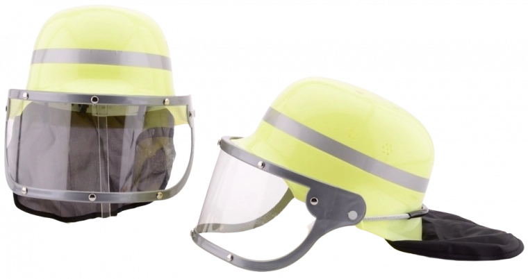 Brandweerhelm met vizier