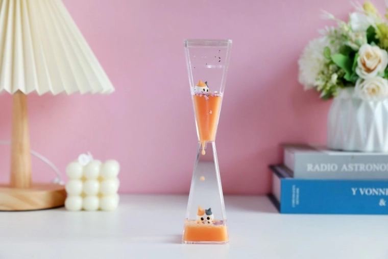 Schattig 3D-motief van een oranje kitten