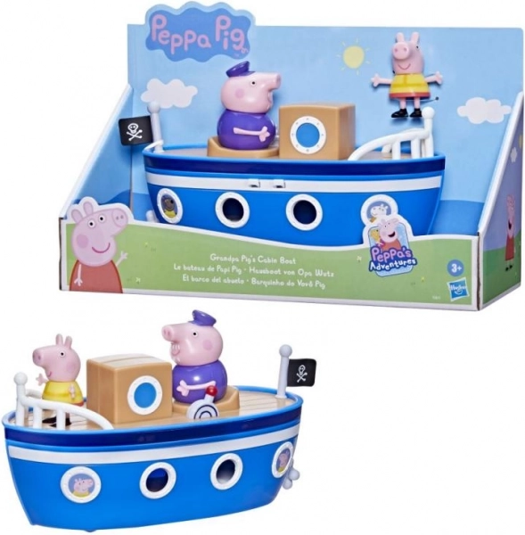 Peppa Pig – opa’s stoomboot speelgoedboot met figuren