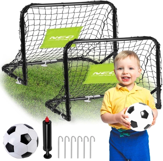 Neo-Sport set voetbaldoelen voor kinderen, 2 stuks