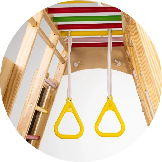 Net, touwen en gymringen voor coördinatie