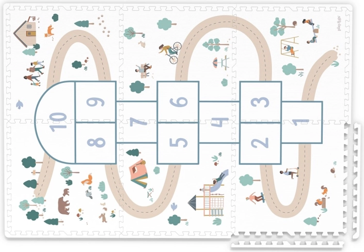 Hopscotch-design en dubbelzijdige uitvoering