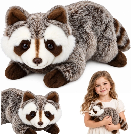 Pluchen wasbeer om te knuffelen 41 cm
