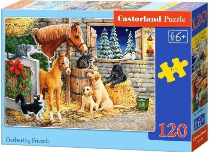 Kinderenpuzzel Gathering Friends met 120 stukjes