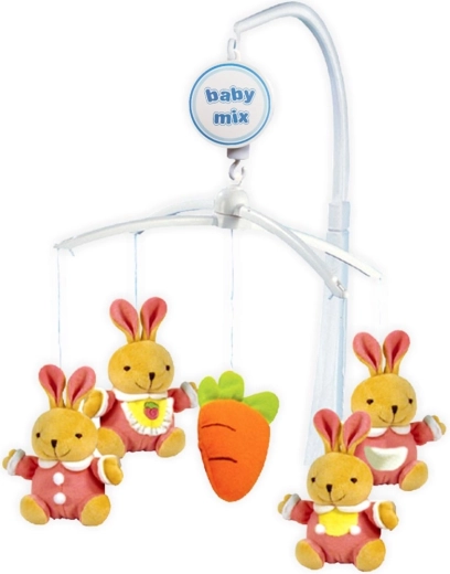 Babymobiel voor boven het bedje Baby Mix konijntjes