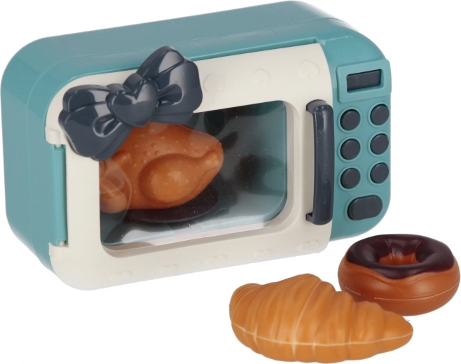 Magnetron met lekkernijen voor de kinderkeuken