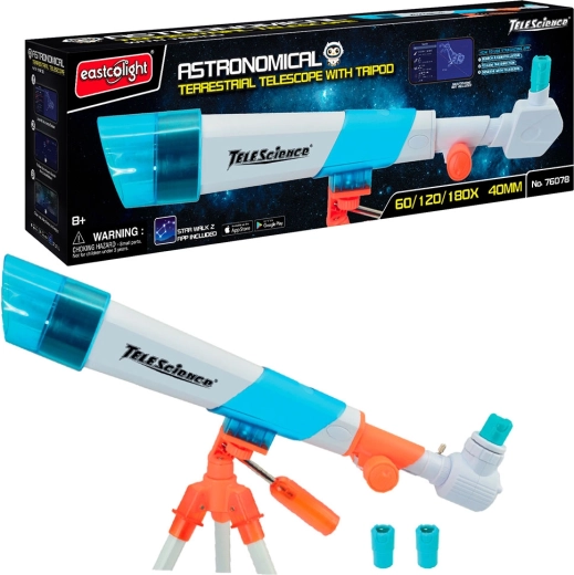 Eastcolight sterrenkijker 50 mm met metalen statief en Star Walk 2-app