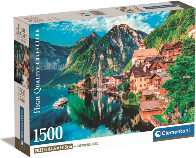 puzzel 1500 stukjes Hallstatt – compact ecologisch verpakt