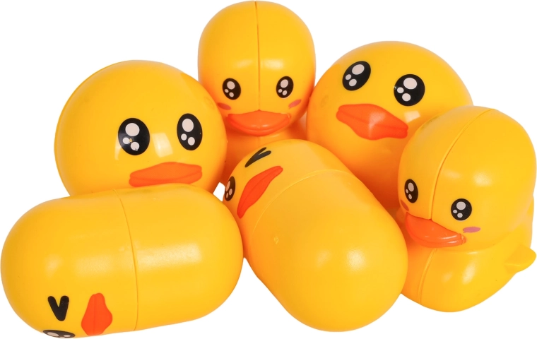 Vrolijke eendjes en balletjes op wateraandrijving