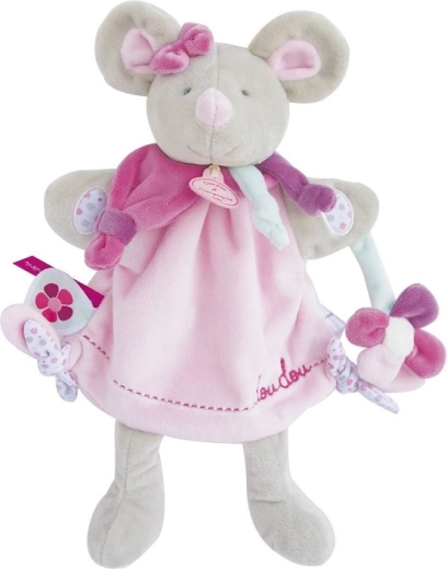 Doudou pluche handpop muis 28 cm